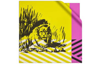DIOR Silk Scarves Unisex Bright Yellow/Pink