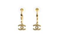 CHANEL Hoop Earrings Women's Gold