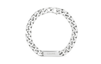 CELINE Gourmette Bracelet In Brass With Rhodium Finish