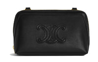 CELINE Triomphe Calfskin Handheld Shoulder Bag, Crossbody Bag Women's Black