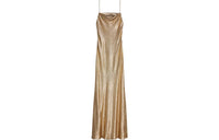 CELINE Sleeveless Dress Women's Gold