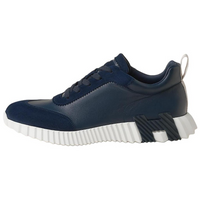 HERMES Bouncing Low Top Casual Shoes Men's Sea Blue