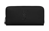 SAINT LAURENT Calfskin Wallet Large Size Men's Black