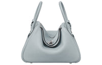 HERMES Cow Leather Shoulder Bag 26 Women's Holy Grail Blue
