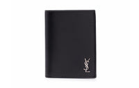 SAINT LAURENT Tiny Cassandre Credit Card Wallet