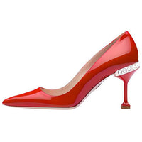MIU MIU Slim Heel High Heels Women's Red