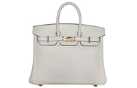 HERMES Birkin Swift Leather Handbag Birkin Bag Women's NATA Cream White
