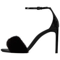 SAINT LAURENT Amber Slim Heel High Heels 9cm Women's Black