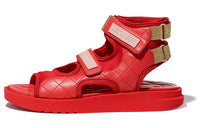 CHANEL Beach Sandals Women's Red/Dark Red/Light Pink