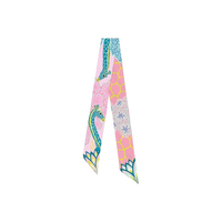 HERMES Silk Scarves Women's Pink