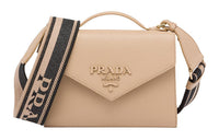 PRADA Saffiano Leather Handbag Shoulder Bag Crossbody Bag Women's Sand