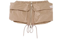 MIU MIU Casual Short Skirts Women's Mud Gray