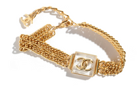 CHANEL Necklaces Women's Gold