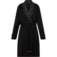 LOUIS VUITTON Lapel Collar Wrap Coat