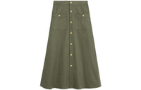 CELINE Casual Long Skirts Women's Green