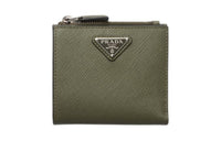 PRADA Saffiano Leather Wallet Men's Green