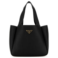 PRADA Leather Tote Bag, Shopping Bag, Handbag Women's Black