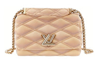 LOUIS VUITTON Lambskin Handbag Shoulder Bag Women's Beige