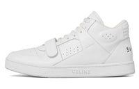CELINE Mid Top Skateboard Shoes Women's Neon White