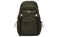 PRADA Leather Backpack Men's Moss Green