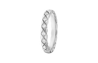 CHANEL Platinum Rings Unisex Silver