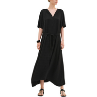 HERMES Short-Sleeved Dresses Women's Black