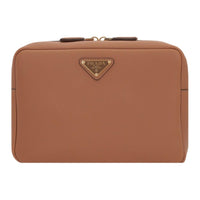 PRADA Calfskin Camera Bags Crossbody Bag Shoulder Bag Women's Caramel