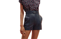 HERMES SS23 Casual Shorts Women's Marine Blue