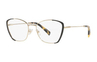 MIU MIU Eyeglass Frames Unisex Black/Gold