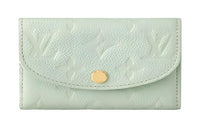 LOUIS VUITTON Rosalie Leather Wallet Women's Light Green