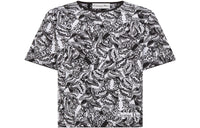 DIOR Short-Sleeved Top T-Shirt Women's Black White