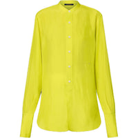 LOUIS VUITTON Chartreuse Silk Shirt