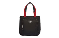 PRADA Nylon With Leather One Shoulder Handbags Women's Black
