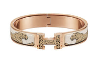 HERMES Clic Bangles Women's Rose Gold