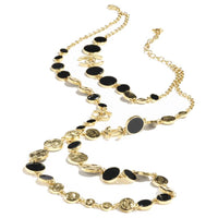 CHANEL Metal Necklaces Unisex Black