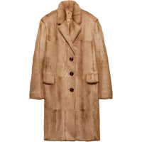 PRADA Coat Women's Beige Yellow