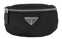 PRADA Nylon Fabric Fanny Pack Men's Black