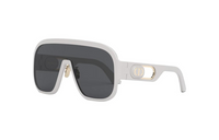 DIOR Injection Molding Irregular Shape Sunglasses Women's Gray