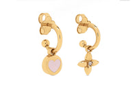 LOUIS VUITTON ICONIC Metal Earrings Women's Gold