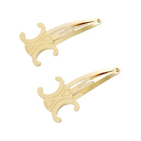 CELINE Brass, Steel Hair Clips Women's Gold