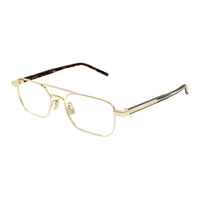 SAINT LAURENT Metal Aviator Eyeglass Frames Men's Gold