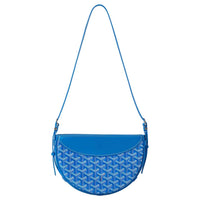 GOYARD Canvas With Calfskin Swallow Bag Shoulder Bag Unisex Sky Blue
