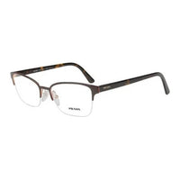 PRADA Metal Square Eyeglass Frames Women's Tortoiseshell