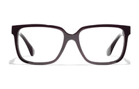CHANEL Plate Frame Rectangular Eyeglass Frames Women's