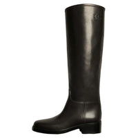 CHANEL Knee-high Boots Women's Black