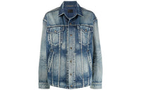 SAINT LAURENT Denim Jackets Women's Blue