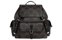 CELINE Triomphe Canvas With Calfskin Backpack Large Size Men's Black