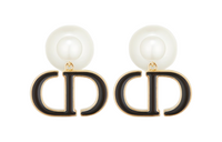 DIOR Earrings Women's Black