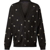 LOUIS VUITTON Embroidered Wool Cardigan