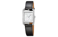 HERMES Cape Cod Wrist Watch Quartz Movement Leather Watch Bands White Dial Women's